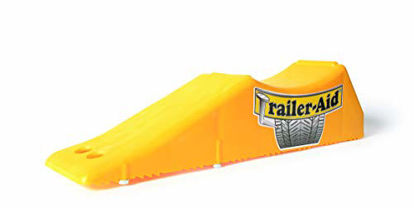 Picture of Trailer-Aid Tandem Tire Changing Ramp, The Fast and Easy Way To Change A Trailer's Flat Tire, Holds up to 15,000 lbs, 4.5 Inch Lift (Yellow)
