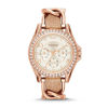 Picture of Fossil Women's Riley Quartz Leather Multifunction Watch, Color: Rose Gold, Tan (Model: ES3466)