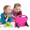 Picture of BMOUO New iPad 10.2 Case 2020/2019- iPad 8th/7th Generation Case with Built-in Screen Protector, Shockproof Light Weight Handle Stand Kids Case for iPad 10.2" 2019/2020 Latest Model - Rose