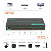 Picture of (Upgraded) 4K@60Hz HDMI Switch 5-Port HDMI 2.0 Switcher with Remote Support Auto Switch, HDR10, Dolby Vision, Dolby Atmos, 18Gbps, CEC