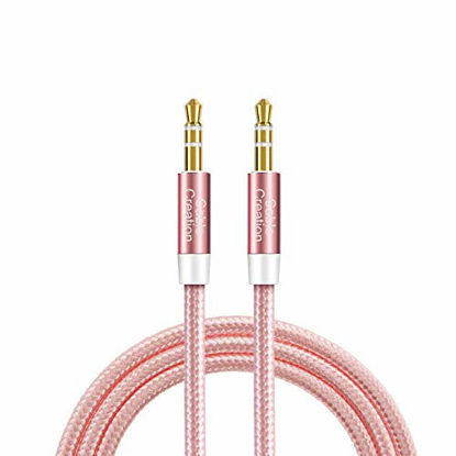 Picture of 3.5mm Aux Cable, CableCreation 3 Feet Aux Cord, 3.5mm Male to Male Auxiliary Stereo Audio Cables, Compatible with Headphones, iPhones, iPads, 2018 Mac Mini, Home/Car Stereos & More, 0.9M