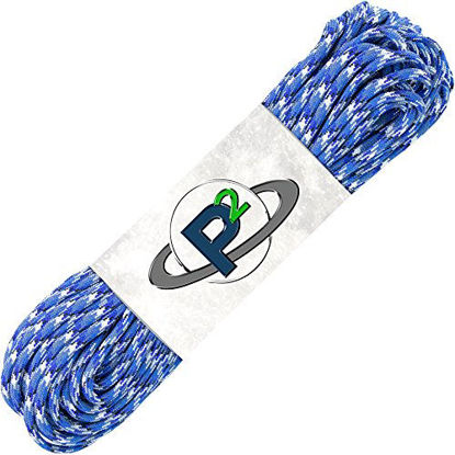 Picture of PARACORD PLANET Mil-Spec Commercial Grade 550lb Type III Nylon Paracord 50 feet Blue Camo