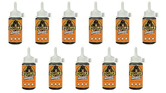 Picture of Gorilla Original Waterproof Polyurethane Glue, 4 ounce Bottle, Brown, (Pack of 11)