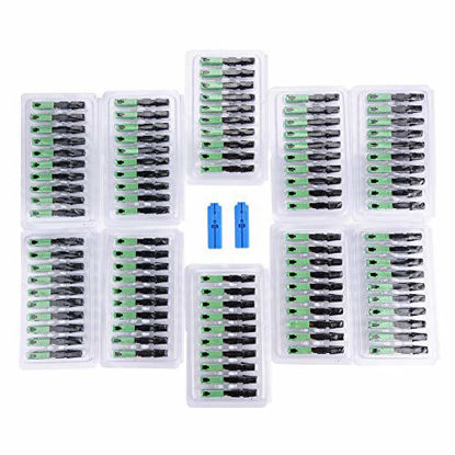 Picture of 100Pcs Embedded Optic Fiber Connector SC/APC Quick Fast Cold Connector Connection Adapter for FTTH