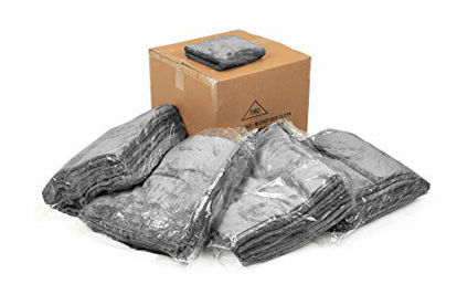 Picture of The Rag Company CASE 16 x 16 Charcoal Grey Eagle Edgeless 600 Towels (80 Count)