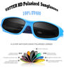 Picture of VATTER TR90 Unbreakable Polarized Sport Sunglasses For Kids Boys Girls Youth 816blueblue