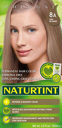 Picture of Naturtint Permanent Hair Color 8A Ash Blonde (Pack of 1), Ammonia Free, Vegan, Cruelty Free, up to 100% Gray Coverage, Long Lasting Results