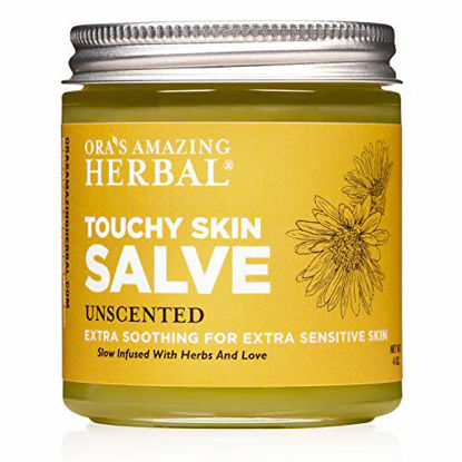 Picture of Touchy Skin Salve, Eczema Cream, Calendula Ointment, Hand Salve, Sensitive Skin, Dry Hands, Unscented, Ora's Amazing Herbal