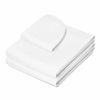 Picture of Saloniture 3-Piece Microfiber Massage Table Sheet Set - Premium Facial Bed Cover - Includes Flat and Fitted Sheets with Face Cradle Cover - White