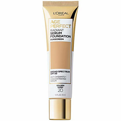Picture of L'Oreal Paris Age Perfect Radiant Serum Foundation with SPF 50, Golden Ivory, 1 Ounce