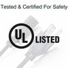 Picture of C2G Power Cord, Replacement Power Cable, 3 Pin Connector, Universal Power Cord, 5-15P to C13, 18 AWG, Black, 3 Feet (4.57 Meters), Cables to Go 03129