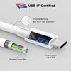 Picture of USB C to USB C Charging Cable, Cord Compatible with MacBook Pro, 12 inch, New Air 13 inch, 2020/2018 iPad Pro 12.9, 11, New Air 4, Google Pixel 2/3/4 XL, Nexus 6P, All PD USB C Charger, USB-IF, 6.6ft