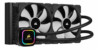 Picture of Corsair iCUE H115i RGB Pro XT, 280mm Radiator, Dual 140mm PWM Fans, Software Control, Liquid CPU Cooler