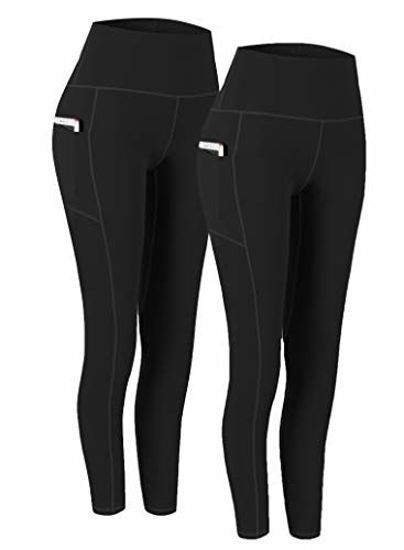 GetUSCart- Fengbay 2 Pack High Waist Yoga Pants, Pocket Yoga Pants Tummy  Control Workout Running 4 Way Stretch Yoga Leggings