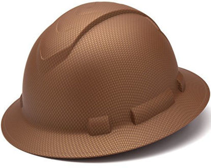 Picture of Pyramex Ridgeline Full Brim Hard Hat, 4-Point Ratchet Suspension, Copper Pattern