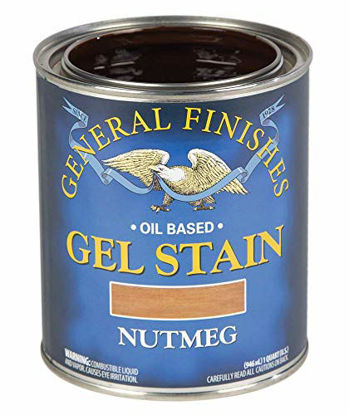 Picture of General Finishes Oil Base Gel Stain, 1 Quart, Nutmeg