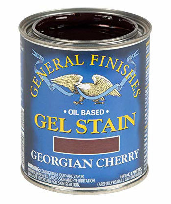 Picture of General Finishes Oil Base Gel Stain, 1 Pint, Georgian Cherry