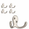 Picture of FBDPRH5-MN-C Double Prong Robe Hook, 5-Pack, Matte Nickel, 5 Count-2 Pack