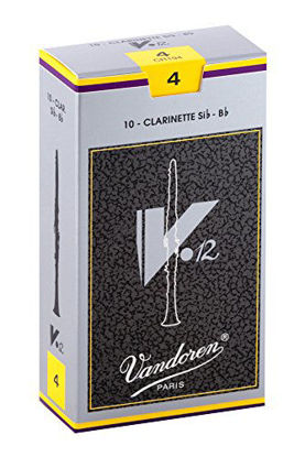 Picture of Vandoren CR194 Bb Clarinet V.12 Reeds Strength 4; Box of 10