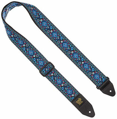 Picture of Ernie Ball Indigo Orchid Jacquard Guitar Strap