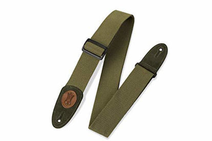 Picture of Levy's Leathers MSSC8-GRN Signature Series Cotton Guitar Strap, Green