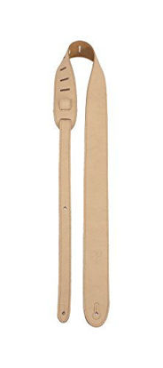 Picture of Perris Leathers | Italian Garment Leather Guitar Strap (High-End Deluxe Soft Leather) 2 Wide & Adjustable | Acoustic, Bass & Electric Guitars, Almond