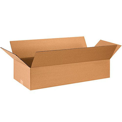 Picture of BOX USA B28126 Flat Corrugated Boxes, 28"L x 12"W x 6"H, Kraft (Pack of 25)
