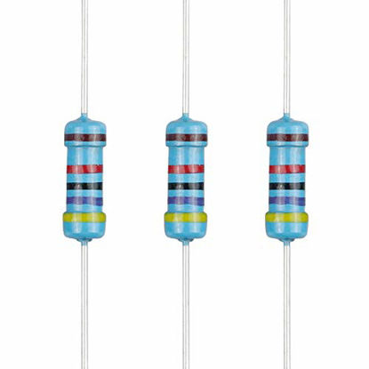 Picture of EDGELEC 100pcs 47K ohm Resistor 1/2w (0.5Watt) ±1% Tolerance Metal Film Fixed Resistor, Multiple Values of Resistance Optional