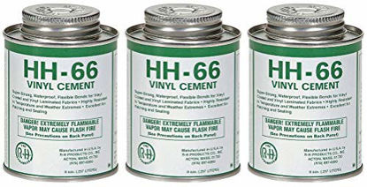 Picture of RH Adhesives HH-66 Industrial Strength Vinyl Cement Glue with Brush, 8 oz, Clear (hr k)
