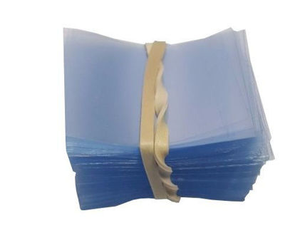 Picture of 38 x 28 mm Clear Perforated Shrink band for Small Boston Round Bottles, Vials, Dropper Bottles, Roll-On Bottles and More. [Compatible Diameter Range: 1/2" - 7/8] - Bundle of 1,000