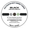 Picture of 50 FT 1" 25mm Polyolefin Black Heat Shrink Tubing 2:1 Ratio