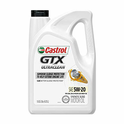 Picture of Castrol 03107 GTX 5W-20 Conventional Motor Oil - 5 Quart