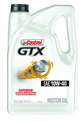 Picture of Castrol - 15982E-3PK 03094-3PK GTX 10W-40 Conventional Motor Oil - 5 Quart, (Pack of 3)