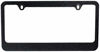 Picture of BLVD-LPF Popular Bling 7 Row Black Color Crystal Metal Chrome License Plate Frame with Screw Caps - 1 Frame