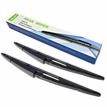 Picture of Rear Wiper Blade,ASLAM 14C Rear Windshield Wiper Blades Type-E for Original Equipment Replacement,Exact Fit(Pack of 2)