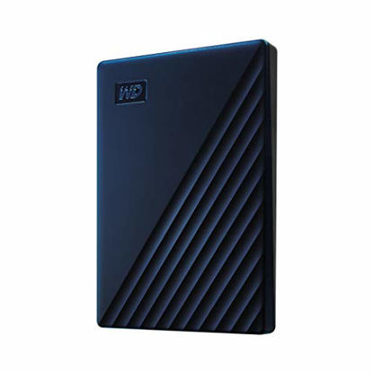 Picture of WD 4TB My Passport for Mac Portable External Hard Drive - Blue, USB-C/USB-A - WDBA2F0040BBL-WESN