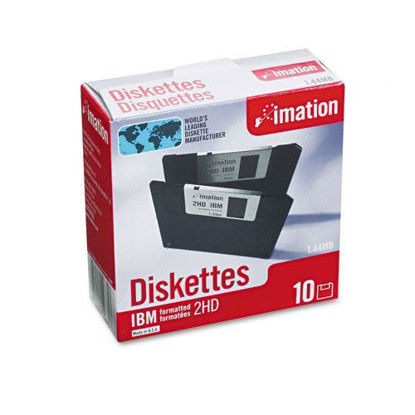 Picture of imation : 3.5" Diskettes, IBM-Formatted, DS/HD, 10/box -:- Sold as 2 Packs of - 10 - / - Total of 20 Each