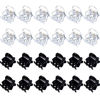 Picture of Mini Hair Clips Plastic Hair Claws Pins Clamps for Girls and Women (24 Pieces, Black and Clear)