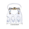 Picture of Mini Hair Clips Plastic Hair Claws Pins Clamps for Girls and Women (24 Pieces, Black and Clear)