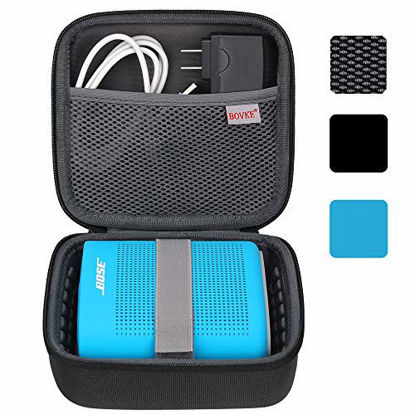 Picture of BOVKE for Soundlink Color II/UE ROLL 360 Wireless Speaker Hard EVA Shockproof Carrying Case Storage Travel Case Bag Protective Pouch Box, Black