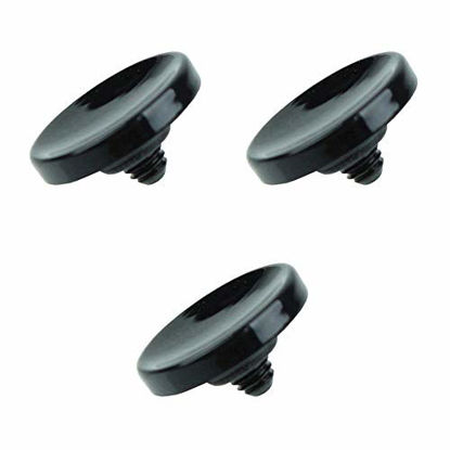 Picture of Foto&Tech Soft Shutter Release Button Compatible with Fuji X-T20 X-T10 X-T3 X-T2 X-PRO2 X-PRO1 X100F X100T X100S X30 X-E2S X-E3 X-E2/Sony RX1RII RX10 IV III II/Lecia M10 M9/Nikon Df F3 (3PC, Black)