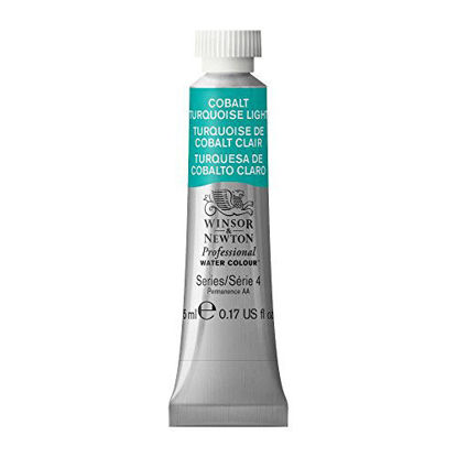 Picture of Winsor & Newton Professional Water Colour Paint, 5ml tube, Cobalt Turquoise Light