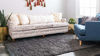 Picture of Unique Loom Solo Solid Shag Collection Modern Plush Graphite Gray Area Rug (2' 0 x 3' 0)