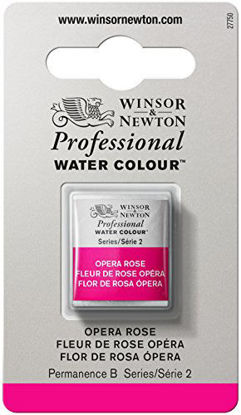 Picture of Winsor & Newton Professional Water Colour Paint, Half Pan, Opera Rose