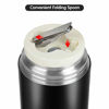 Picture of Insulated Lunch Container DaCool Hot Food Jar 16 oz Stainless Steel Vacuum Bento Lunch Box for Kids Adult with Spoon Leak Proof Hot Cold Food for School Office Picnic Travel Outdoors - Black