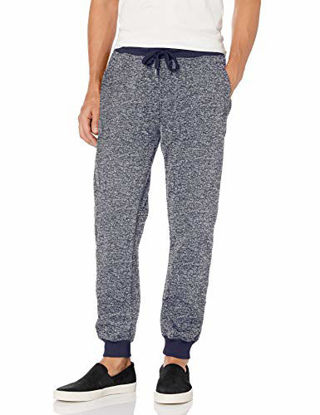 Picture of Southpole Men's Basic Fleece Jogger Pant-Reg and Big & Tall Sizes, Navy(Marled), Large