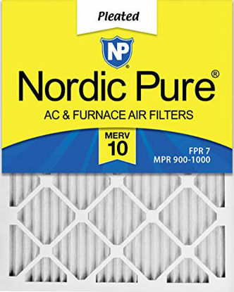 Picture of Nordic Pure 20x25x1 MERV 10 Pleated AC Furnace Air Filters 3 Pack