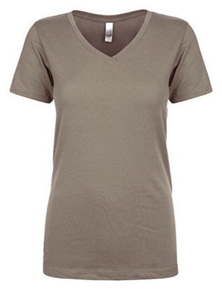 Picture of Next Level Womens Ideal V-Neck Tee (N1540) Warm Gray xs