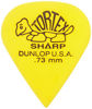 Picture of Dunlop Tortex Sharp Guitar Picks .73mm Yellow 72 Pack