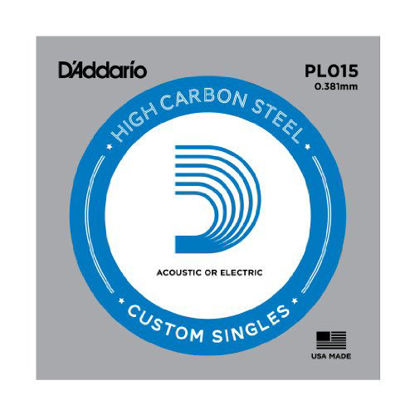 Picture of D'Addario PL015 Plain Steel Guitar Single String, .015